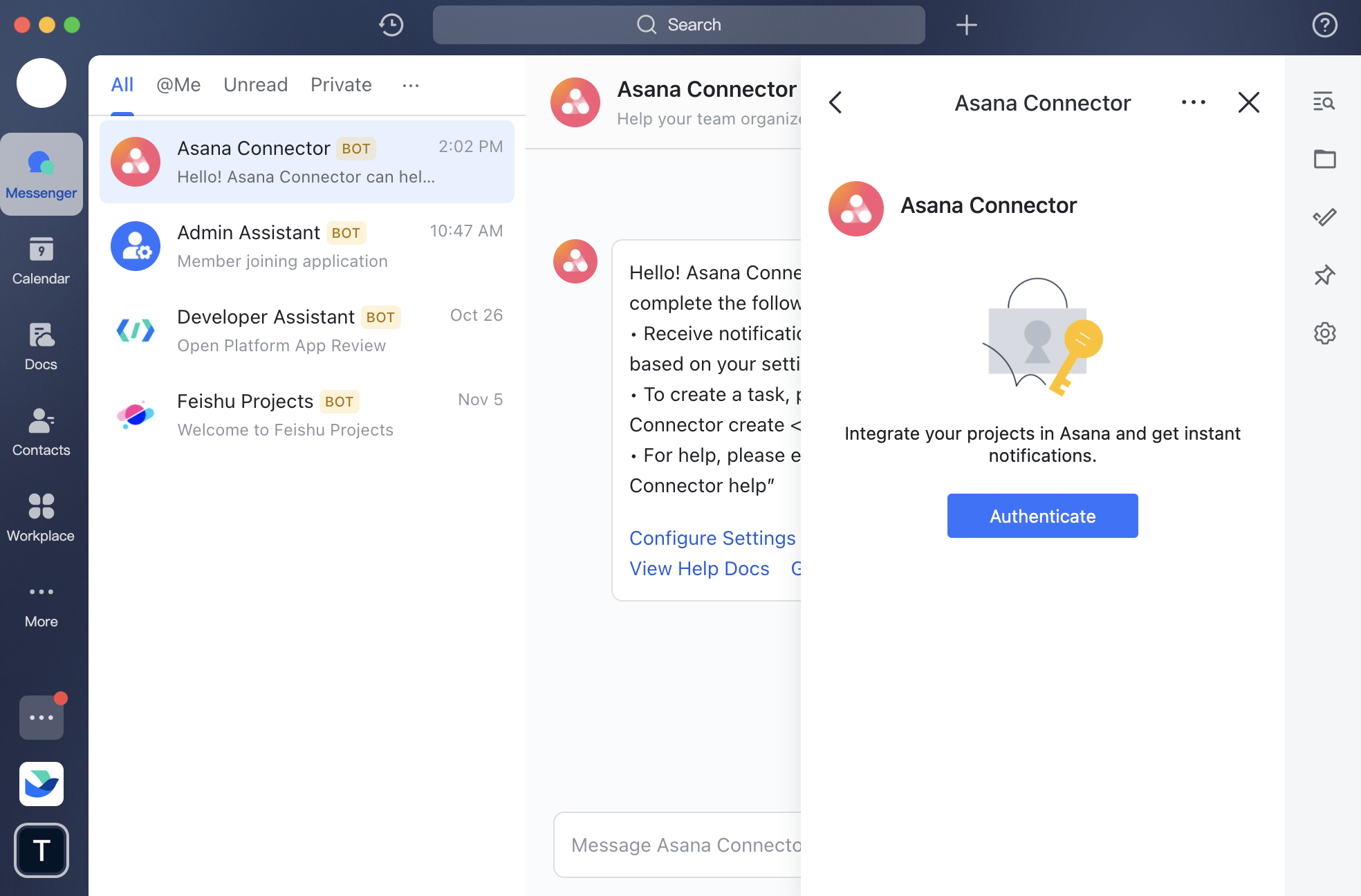 Work with Asana Connector