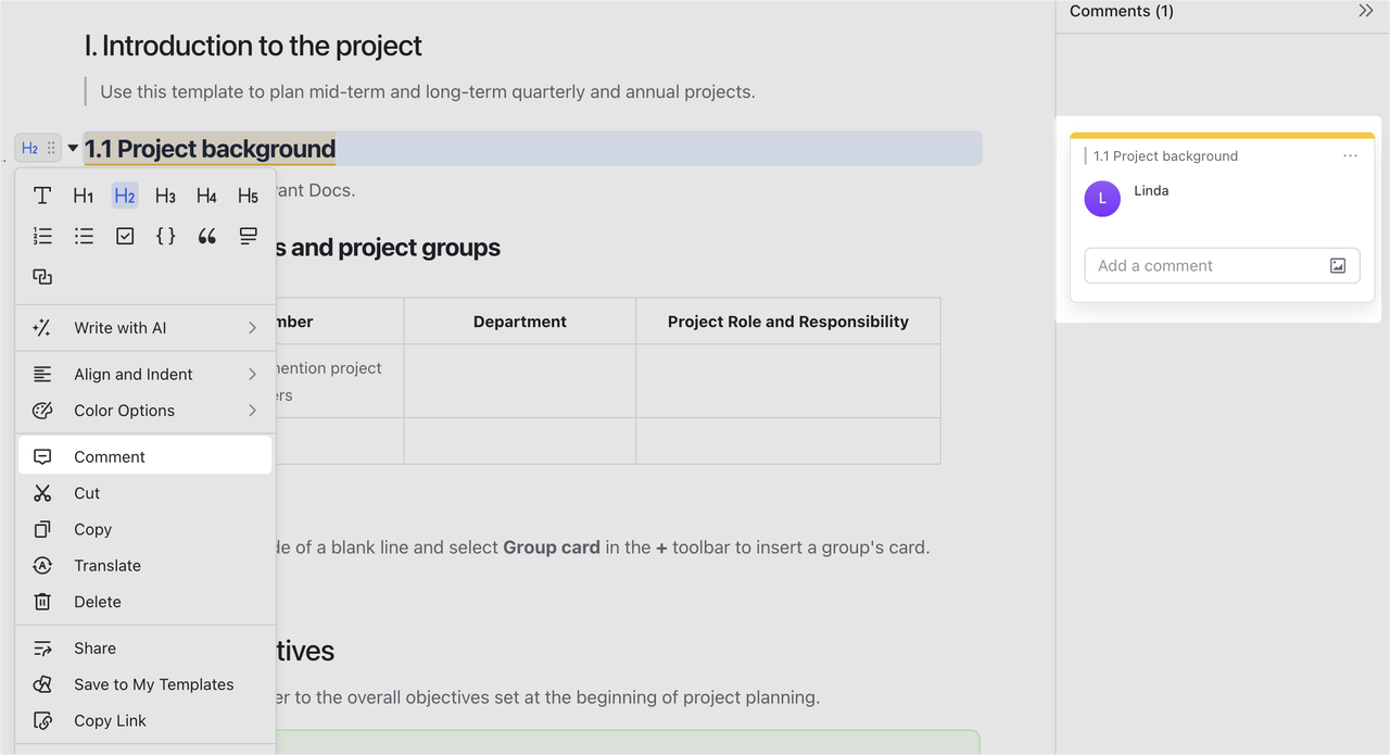 Use blocks in Docs