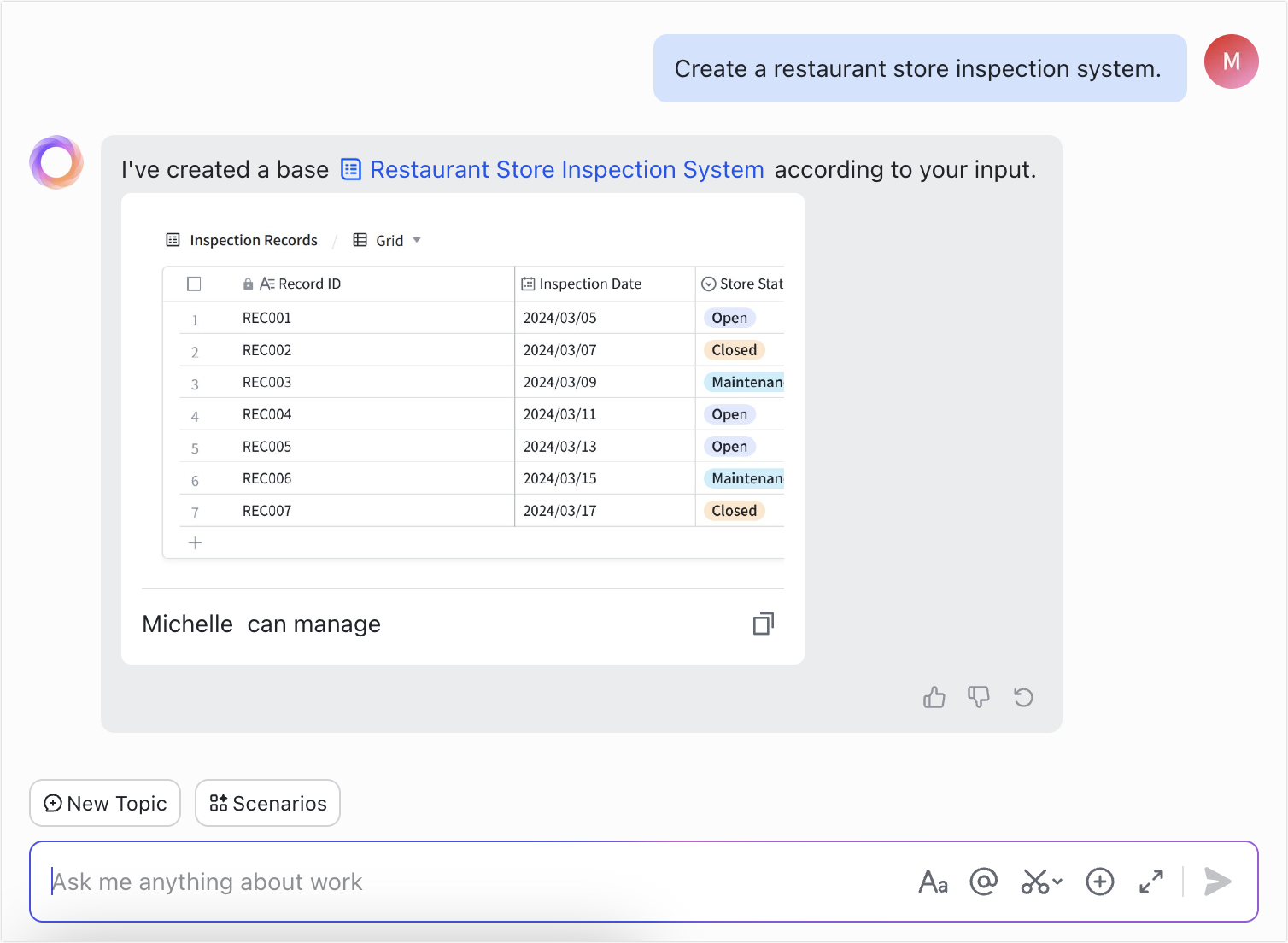 Use the Base app builder scenario